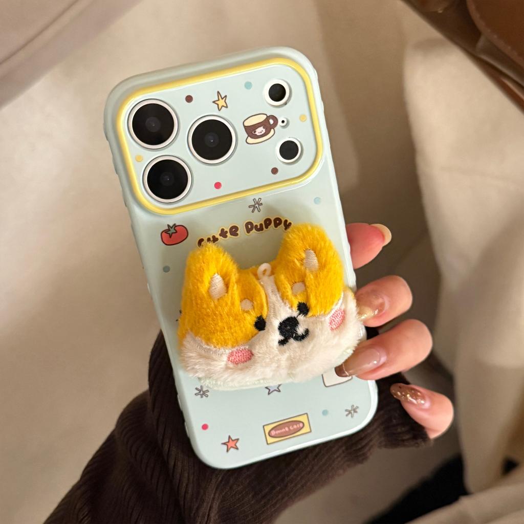 Cute 3D Doll Apple 17 Pro Max Phone Case for iPhone 16, suitable for 14, anti-drop, 15, childlike fun, 12