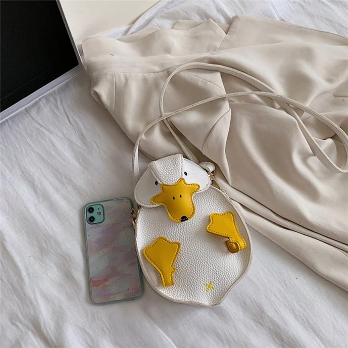 Women Duck Shape Bag Crossbody Female Soft PU Leather Shoulder Bag Girls Cute Cartoon Duck Handbags and Purses
