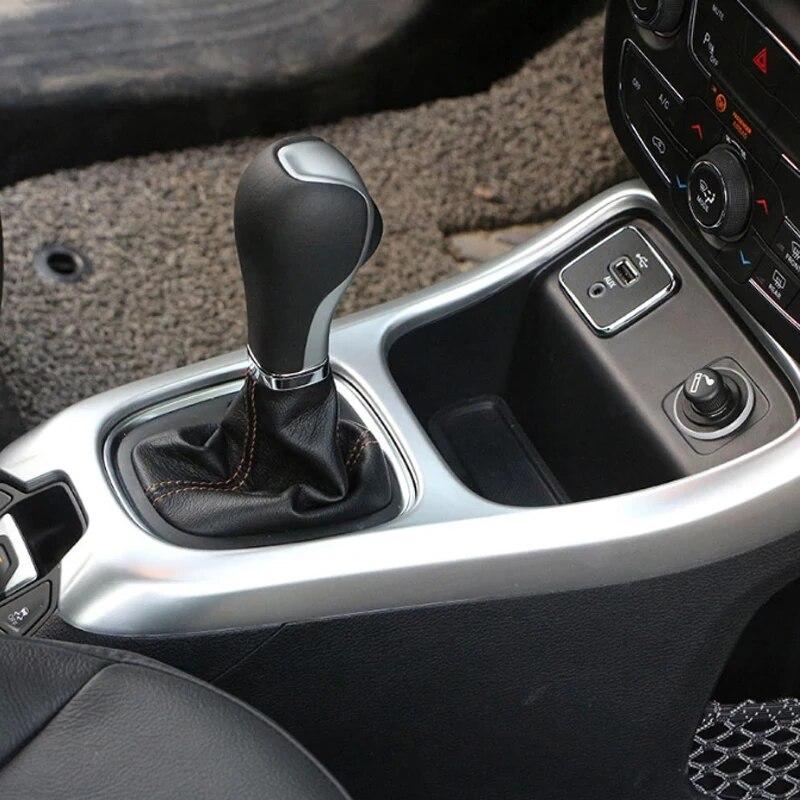 My Good Car ABS Chrome внутренняя панель переключения передач защитная рамка накладка наклейка для Jeep Compass 2017 2018 аксессуары