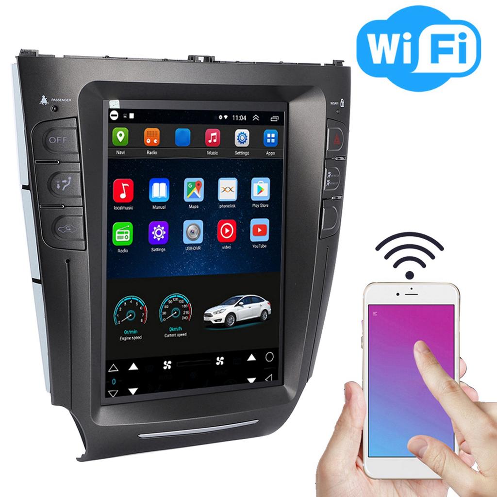 10,4-дюймовая автомобильная стереосистема GPS-навигации, портретная ориентация, подходит для IS200 IS250 IS300 IS350 2005?2012