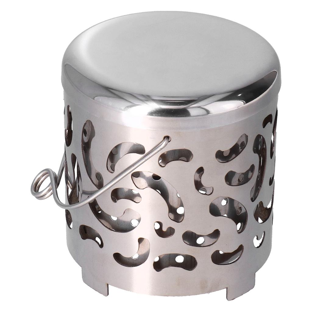 Outdoor Mini Warmer Stainless Steel Camping Stove Portable Warming Stove Cover for Picnic Hiking
