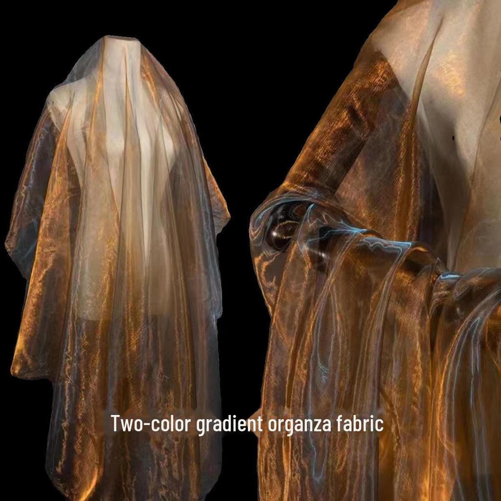 Двухцветная зашифрованная фантазийная органза: Сценические костюмы, свадебный декор и ткани ручной работы для детского сада