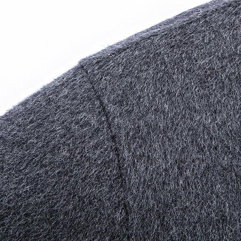 FAPAI Men's 100% Sheep Wool Long Loose Fit Overcoat