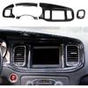 Crosselec Carbon Fiber Center Consoles Dashboard Trument Gauge Cluster Dash Air Vent Panel Kit Cover Trim Garnish Bezel For For Dodge Charger 2015-