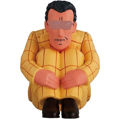 Japanese Bandai Genuine Gacha Scale Model Crayon Shin-chan Sitting and Waiting Boochan Sakurada Nee Shin-chan Action Figure Toys