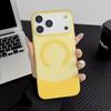 Магнитный чехол для iPhone 16: Полупрозрачный, Матовый, Ощущение кожи, Защита с большими отверстиями, Совместим с моделями 15/14