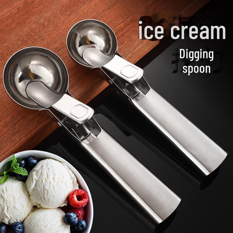 Stainless Steel Rebound Ice Cream & Dessert Scoop