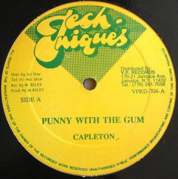 LP Record CAPLETON LADY SHABBA Punny With The Gum bw Me Have The VPRD704 Techniques UK Reggae Ska Dub Used