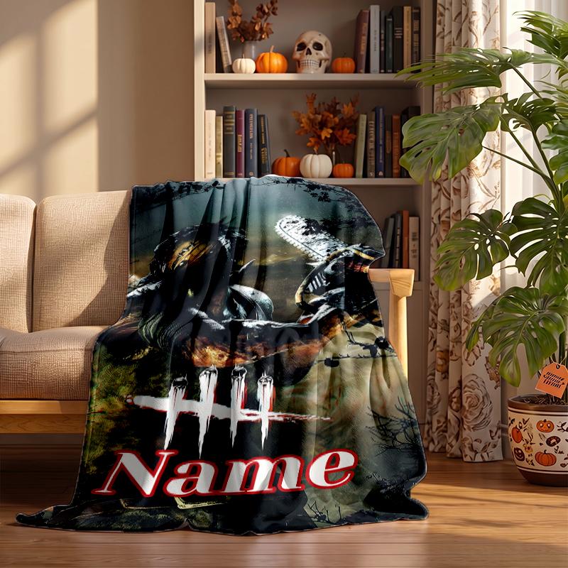 Dead by Daylight Custom Flannel Blankets Soft Warm Cozy Throws for Home Decor Holiday Gifts