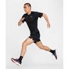 Nike Футболка мужская свободная с круглым вырезом и принтом логотипа, короткий рукав, реглан, черный цвет HV5204-010