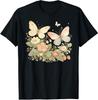 Cottagecore Butterfly Botanical Vintage Floral Nature T-Shirt