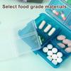 Pill Case Secure Buckle Close 8 Compartments Pill Dispenser with Removable Lids Travel Pill Organizer