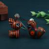 Wood Engraved Tangma Key Chain Cute Small Pendant Keychain Rainbow Wood Products Bag Backpack Charm Phone Pendant