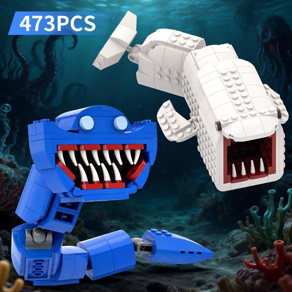 Набор строительных блоков MOC Subnautica Монстр из Блуп-моря Глубоководные монстры Модель из кубиков Игрушки для детей Рождественские и Дни рождения Подарки