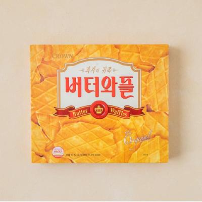 Печенье Crown Butter Waffles Корейский самый популярный снэк 316г 12шт 1