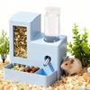 Automatic Hamster Feeder 3 In 1 Food And Water Dispenser 3-Cell Feeding Station with 125ml Bottle for Home Bunny Ferrets Small Animal