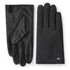 DakS Men S Gray Check Wool Leather Blend Touch Screen gloveS Dcgv2f150