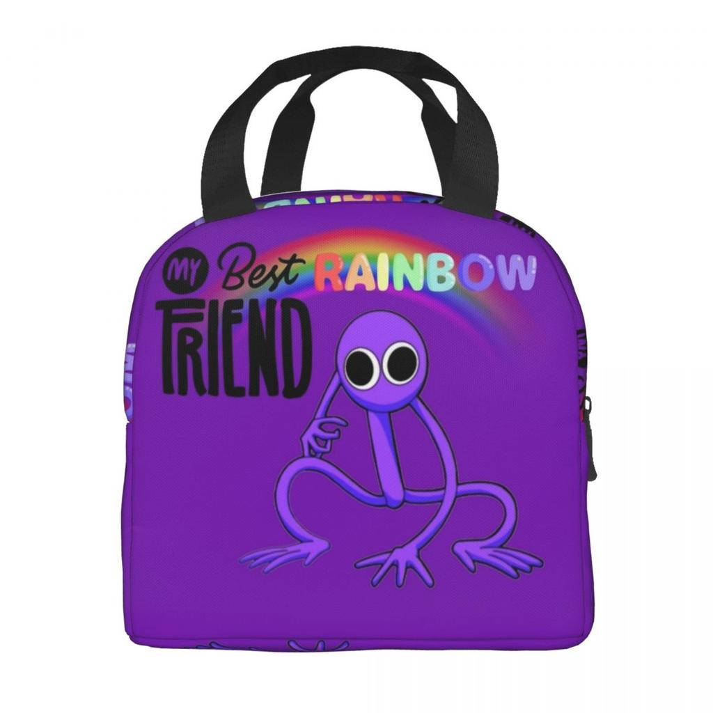 R-Rainbowed Friend Мерч Изолированные Сумки для Ланча в Школу Сумка для Хранения Еды Портативный Термосумка Ланч-боксы