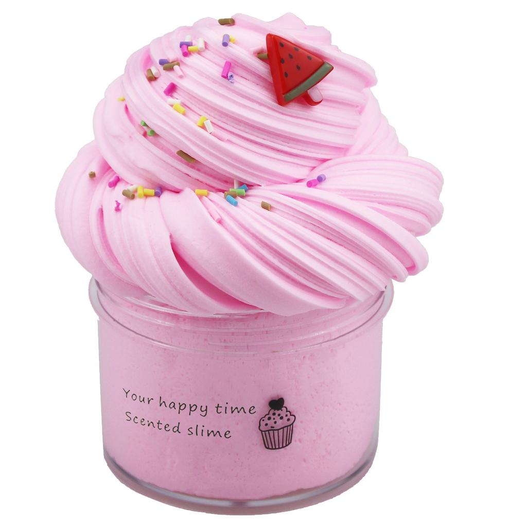 Festive 70ml Fruit Butter Slime Kit, Non-sticky Scented Cloud Slime, DIY Handmade Craft for Stress Relief & Holiday Gifts