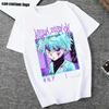 Аниме Hunter X Hunter Киллуа Зольдик Футболка Мужская Женская Модная Харадзюку С коротким рукавом Круглый вырез Большого размера Унисекс Футболка 70254