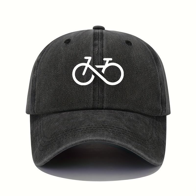Бейсболка с принтом велосипеда, ретро, легкая, моющаяся, регулируемая, мужская и женская, шляпы для защиты от солнца