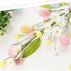 3Pack Artificial Easter Sprays with Pastel Easter Eggs Berry Decorative Spring Floral Stems Speckled Easter Picks Branch