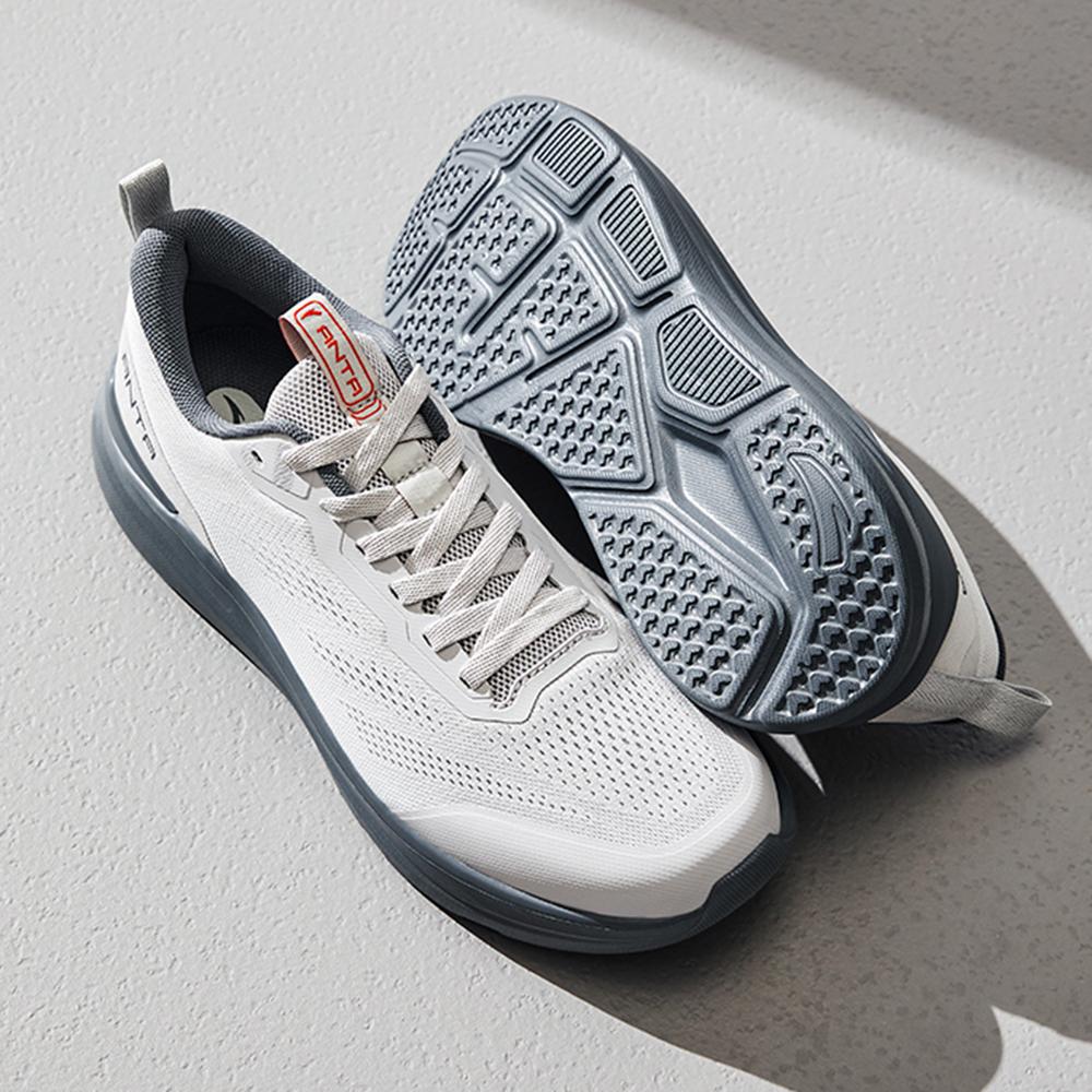 Anta Shunxing Lite Простые Универсальные Амортизирующие Дышащие Легкие Кроссовки с Низким Верхом для Тренировок Мужские Тренировочные Кроссовки Серые 112537713-2