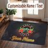 Custom Rug Guns N’ Roses Pattern Print Name Text Soft Non‑Slip Floor Carpet for Home Indoor Decoration