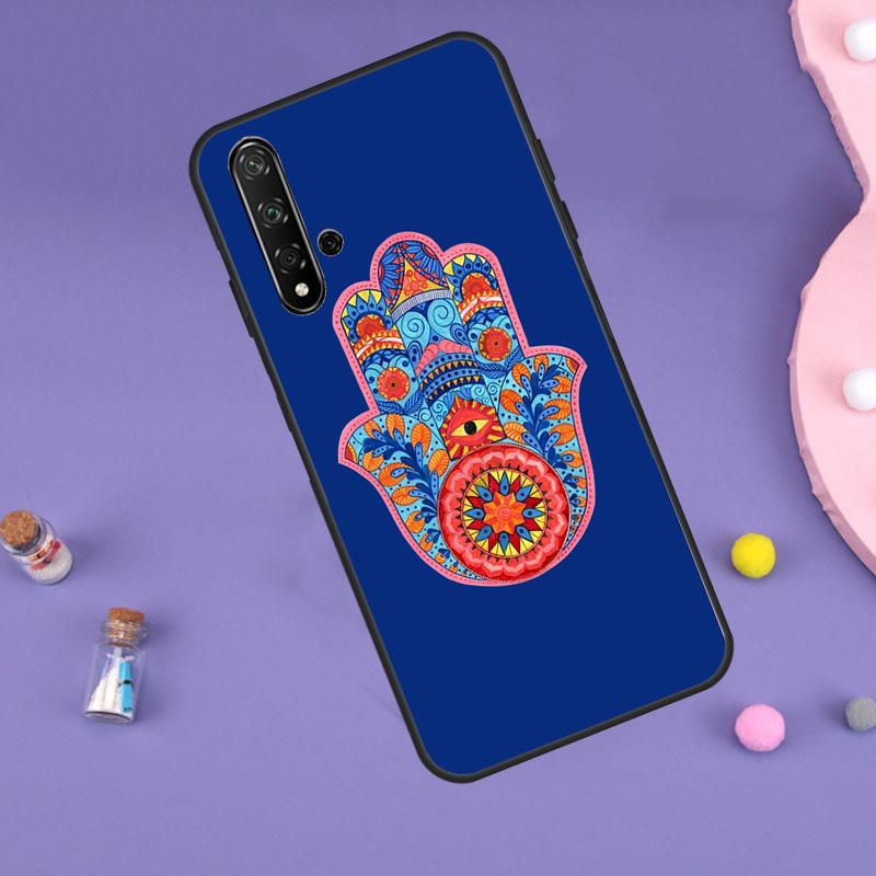 Hamsa Hand of Fatima Case For Huawei Nova 10 9 SE 11 Pro 11i 8i 7i 3i Y60 Y61 Y70 Y90 Y91 P20 P40 P30 Lite Cover