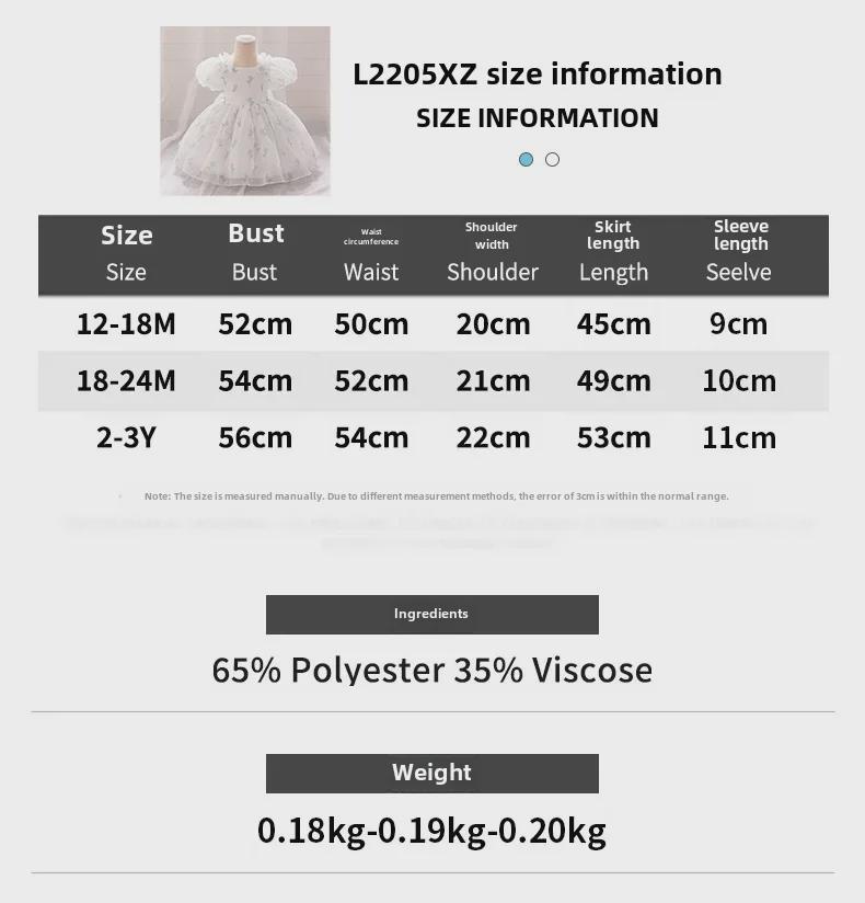 Платье принцессы для девочек-цветочниц с рукавами-фонариками и юбкой из цветочного сетчатого тюля для свадеб и дней рождения
