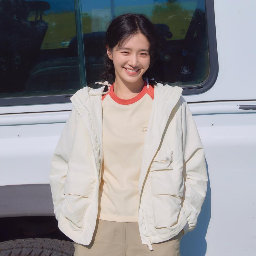[Snowpeak] Campul Women's Utility Windbreaker Butter Ivory (S26ZWCWB11)