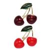 Exquisite Cherry Brooch Cherry Brooch Fun Clothing Jewelry Unique Badges Alloy Texture Suitable for Theme Event