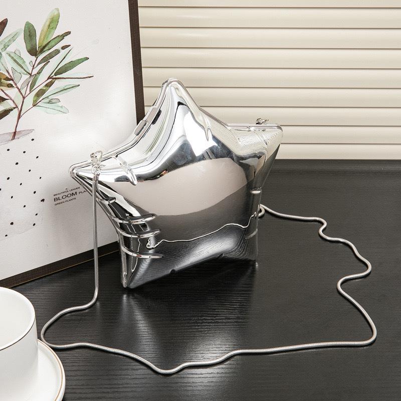 2024 Summer Star Chain Crossbody Clutch - Acrylic Mini Evening Bag with Lipstick Holder
