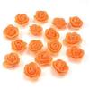 Искусственный мини-цветок оранжевой розы для украшения, домашнего декора и рукоделия, искусственные цветы (Размер: 3 см, Упаковка 100 шт.)