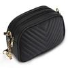 Voguish Quilted Sling Bag for Girls/Womens (Black) | Stylish Side Shoulder Crossbody Bags For Girls