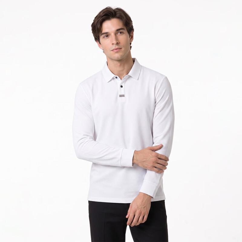 Pierre Cardin Мужская футболка-поло с длинным рукавом из мерсеризованного хлопка