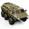 DEERC Военный Радиоуправляемый Автомобиль Бронированный Внедорожник 6WD 1 16 Совместим со Всей Местностью Время Работы 120 Минут Включает 2 Батареи Сигнал Низкого Напряжения