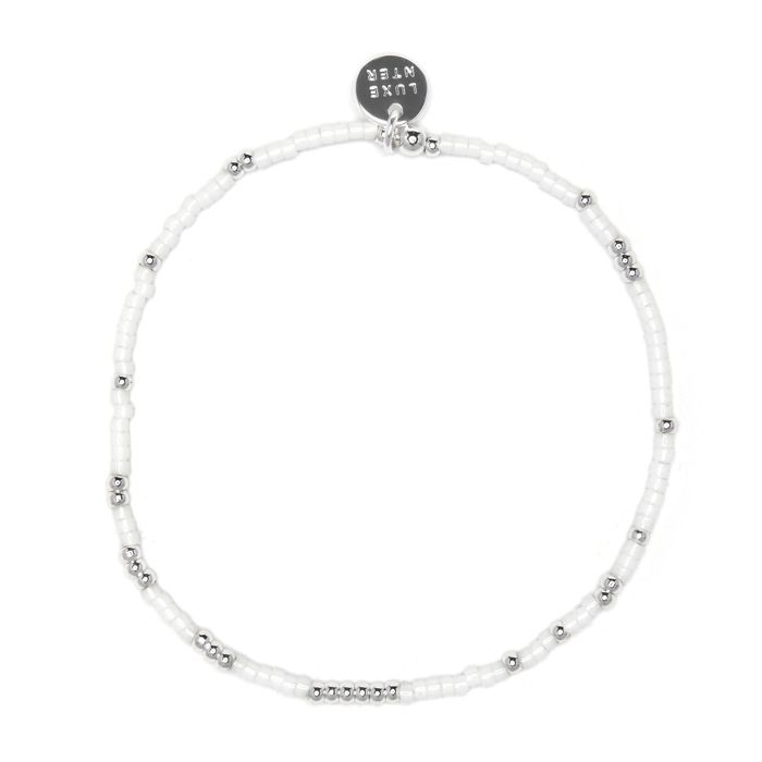 Bracelet - LUXENTER - Xanvi - Cristal blanc - Finition argent sterling 925 - Diamètre 55 mm
