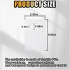 GLSOWEE Clear Parking Permit Holder, Car Rear View Mirror Document Hanger, Vertical Parking Lot Pass Car Parking Card Holder for Passes/Permits/Small