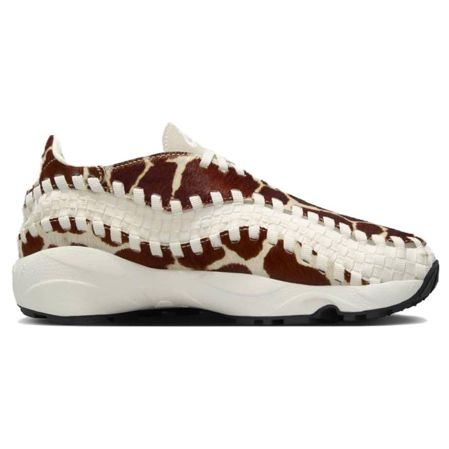 Nike Air Footscape Woven Cow Print Women Sneakers Cream Sail Black FB1959-100
