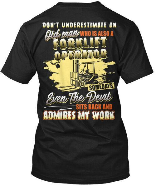Forklift Operator Tee T-Shirt Made in the USA Size S to 5XL