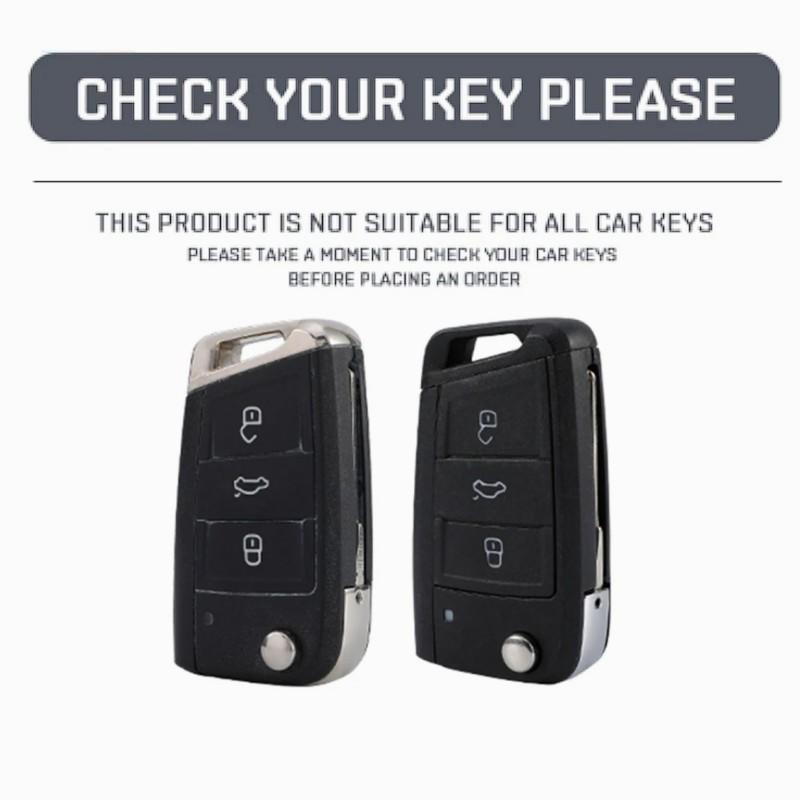 Для Volkswagen MK7 GTI 7 Golf 7 Golf R Skoda Octavia A7 SEAT складной дистанционный брелок кожаный металлический чехол для ключей от автомобиля для VW брелок