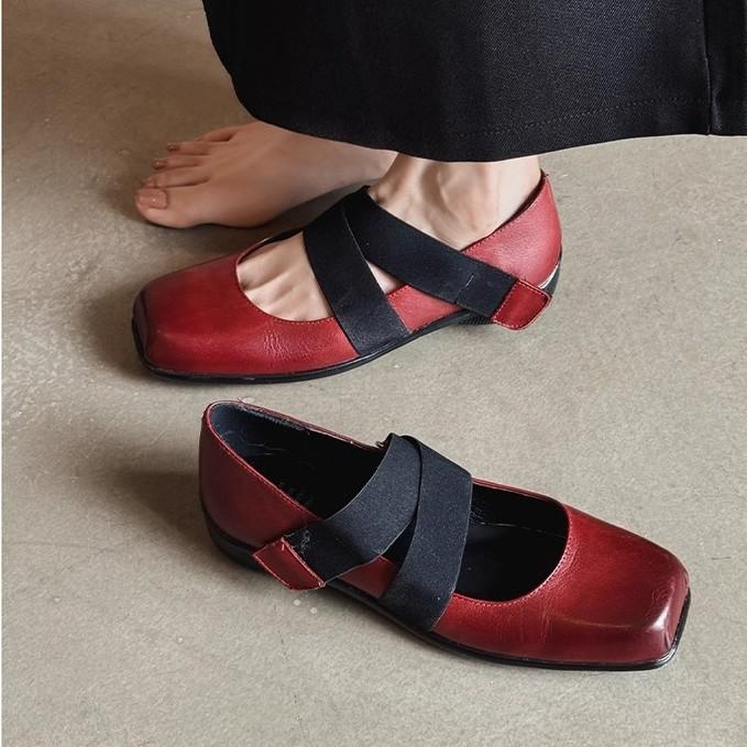 Французские ретро туфли Мэри Джейн 2025 супер огонь, красивые с юбками, не устают, отлично смотрятся на ногах, женские плоские одинарные туфли