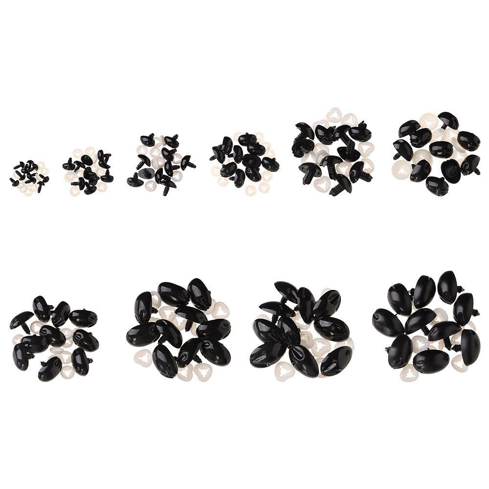 10pcs Plastic DIY Tool Bear Buttons DIY Doll Noses Safety Noses Parts Oval Nose Dolls Accessories
