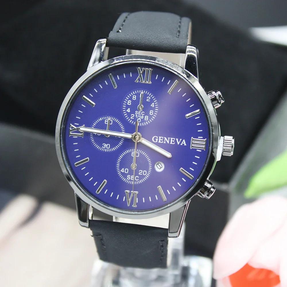 5 шт. Новые мужские кварцевые часы с браслетом, циферблатом, водонепроницаемым циферблатом, минутной шкалой, в комплекте для занятий спортом, бега на открытом воздухе