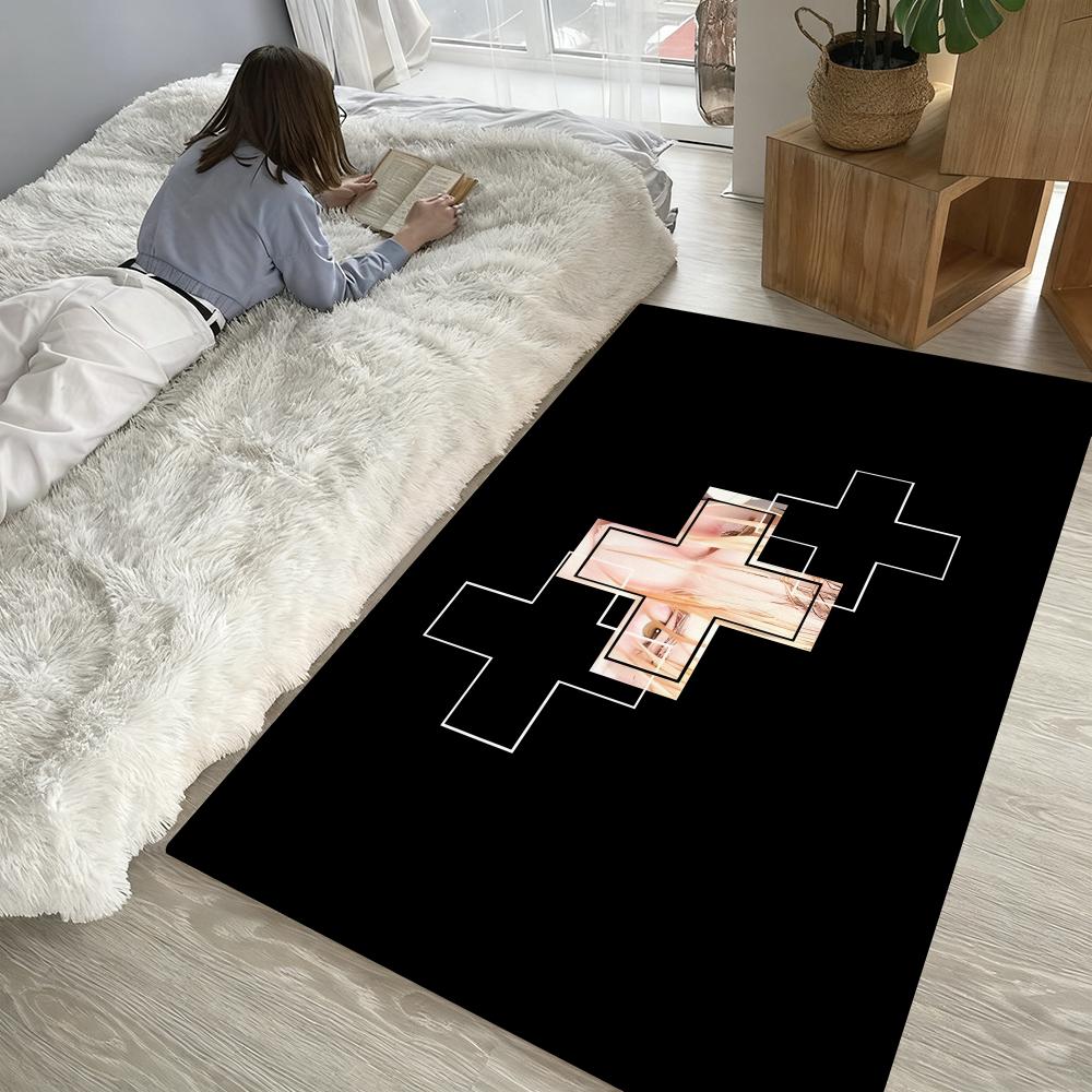 Singer 2hollis Floor Mat Soft Thickened Absorbent Non-Slip Bedroom Living Room Door Mat Home Decor Flannel Rugs