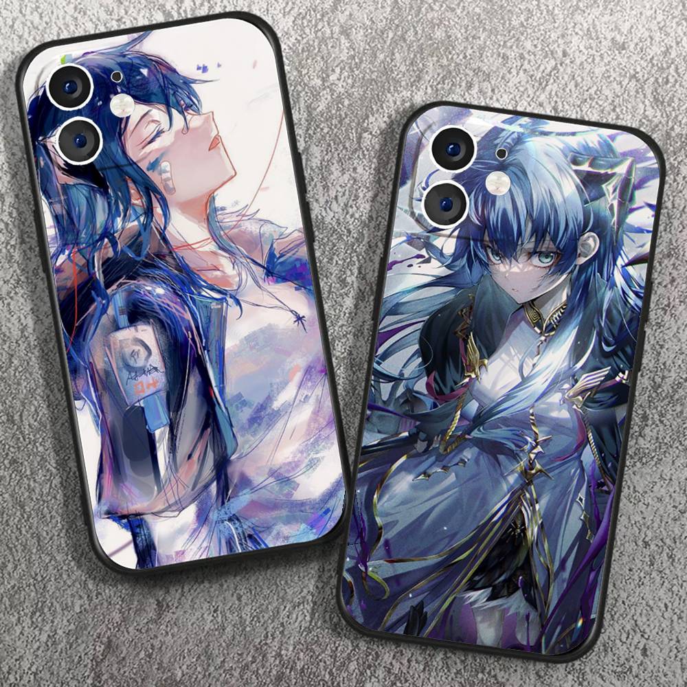 Mostima Чехол для телефона с анимацией из игры A-Arknights Для IPhone 17 Air 16 15 14 13 Pro Max 11 12 Черный силиконовый чехол
