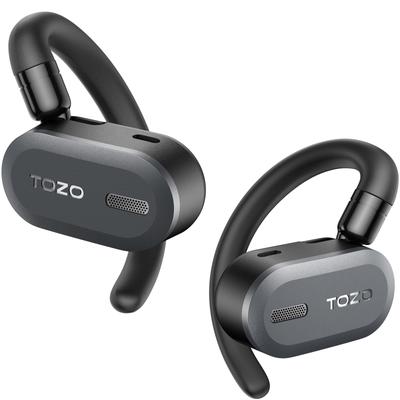Беспроводные наушники TOZO O2, выпущенные в открытом виде с Bluetooth, не блокируют ваш комфорт, маленький размер и просты в использовании, 42 часа в сутки