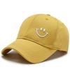 Летняя бейсболка унисекс, бейсболка с вышивкой смайлика, шляпы Snapback для мужчин и женщин, простые хлопковые кепки с капюшоном, модная кепка в стиле хип-хоп, шляпа для папы