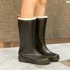 Модные высокие резиновые сапоги женские водонепроницаемые туфли женские нескользящие сапоги для дождя для автомойки кухонная рабочая обувь резиновая обувь